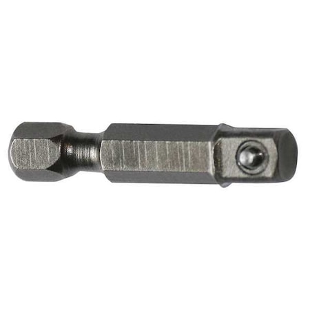 Apex Tool Group Socket Adapter, 1/4 Hex, 1/4 Sq, 1-3/8", PK5 EX-250-5PK