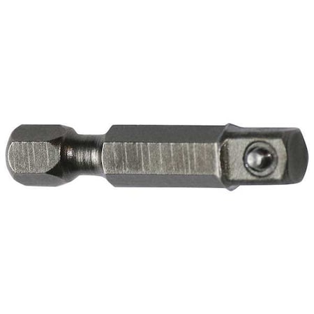 Apex Tool Group Socket Adapter, 1/4 Hex, 3/8 Sq, 1-5/8", PK5 EX-370-5PK