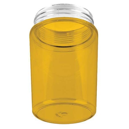 Hubbell Killark HazLoGlobe, 3 1/2"L, 3 1/2"W, 5 1/4"H, Amber VPLCG-100A
