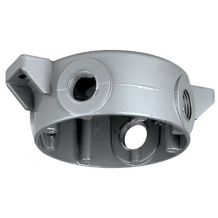 Hubbell Killark HazCeilingMount, 5 1/2"L, 3"W, 5 1/4"H, Gray VBC-2