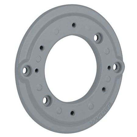 Hubbell Killark HazAdapterPlate, 5 1/2"L, 3"W, 5 1/4"H, Gray VBA