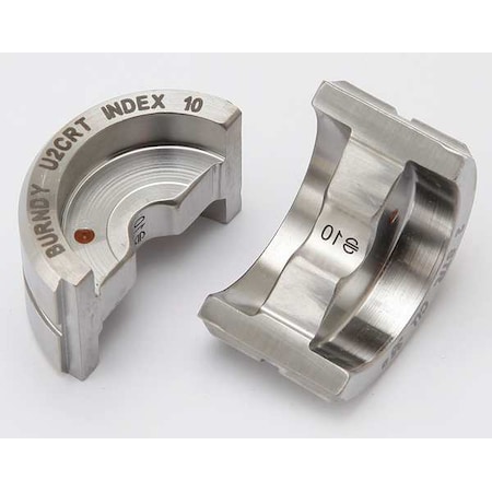 Burndy Crimping Die, U Style, 12 tons, 2 AWG U2CRT