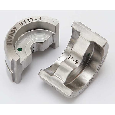 Burndy Type U Crimping Die, Green U11T1