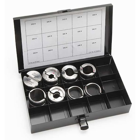 Burndy Die Set, U, 6-2 AWG, 4/0 AWG-500 kcmil UDIEKITHYGRD