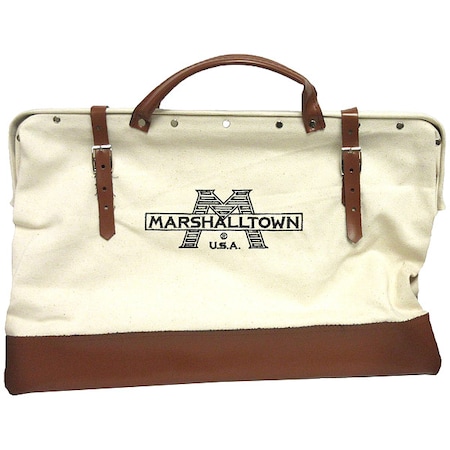 Marshalltown Tool Bag, Brown, White, Canvas, 1 Pockets 831L