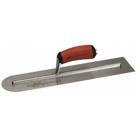 Marshalltown RoundedFrntTrowel, 14inL, 4inW, CarbonSteel MXS64RED