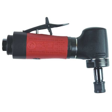 Chicago Pneumatic Angle Die Grinder, 1/4 in NPT Female Air Inlet, 1/4 in Collet, Heavy Duty, 30,000 RPM, 0.4 hp CP3030-330R