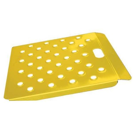Zoro Select Curb Ramp, Alum., Yellow, 22 In. W, 24 In. L CRW2224-SY