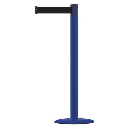 Tensabarrier Barrier Post with Belt, Blue, 7 1/2 ft Length, 38 in Post Height, No Legend, Blue MARINEPOST-23-STD-NO-B9X-C