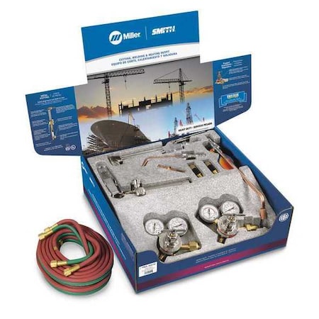 Smith Equipment Gas Welding Outfit, HBA-30 Series, Acetylene, Welds Up To 1/2 in SC209, SW205 HBA-30510