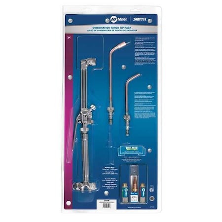 Smith Equipment Combo Torch And Tip Kit, American Classic Series, Acetylene, Welds Up To 3/8 in MC509, MW203 16205