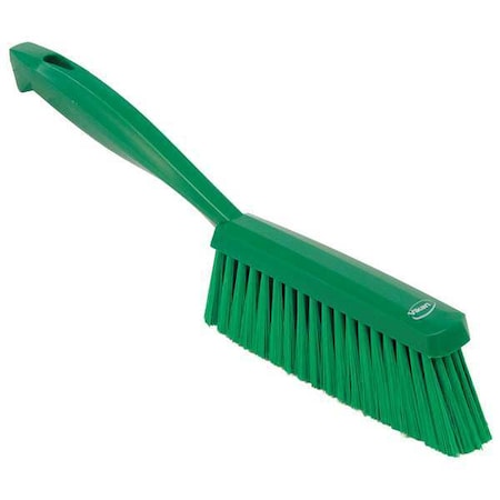 Remco 1 19/32 in W Bench Brush, Soft, 6 3/4 in L Handle, 7 in L Brush, Green, Plastic, 13 in L Overall 45872