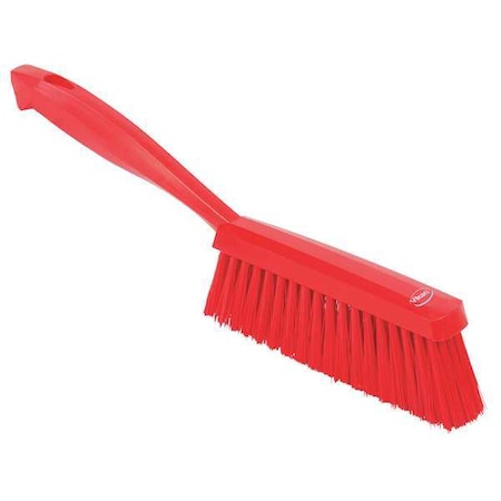 Remco 1 19/32 in W Bench Brush, Medium, 6 1/2 in L Handle, 6 1/2 in L Brush, Red, Plastic 45894