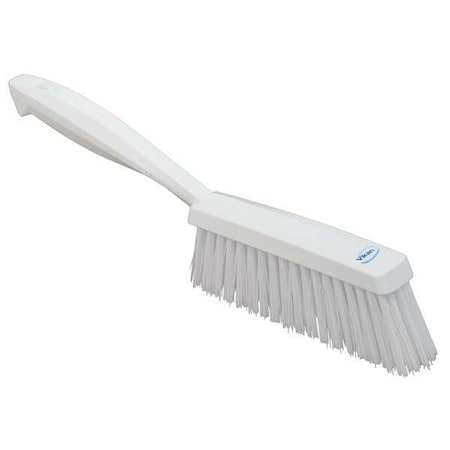 Remco Bench Brush, Medium, Polyester Bristle, 6 1/2 in Handle Lg, 6 1/2 in Brush Length, White 45895