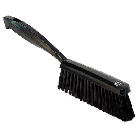 Remco 1 19/32 in W Bench Brush, Medium, 6 1/2 in L Handle, 6 1/2 in L Brush, Black, Plastic 45899