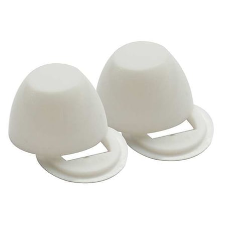 Zoro Select Toilet Bowl Caps, Includes Washers 22UR80