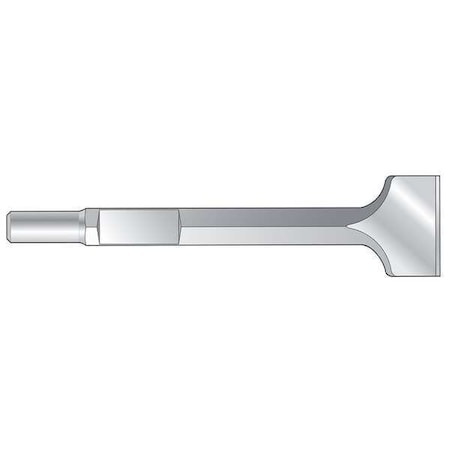 Westward Scaling Chisel, 3/4 Hex, L 12 In., W 3 In. 22UU94