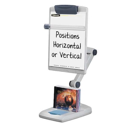 Fellowes Copy Holder, Desktop, Platinum/Gray 21128