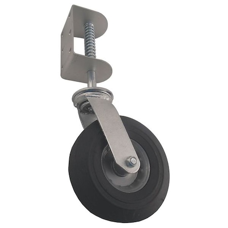 Zoro Select Gate Caster, Rubber, 8 in., 210 lb. 22W969
