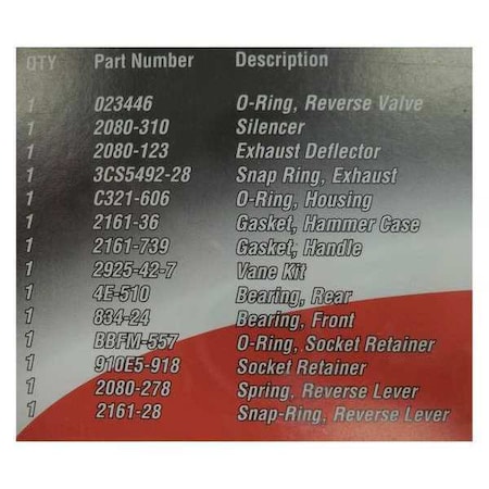 Ingersoll-Rand Tune Up Kit 2190-TK1
