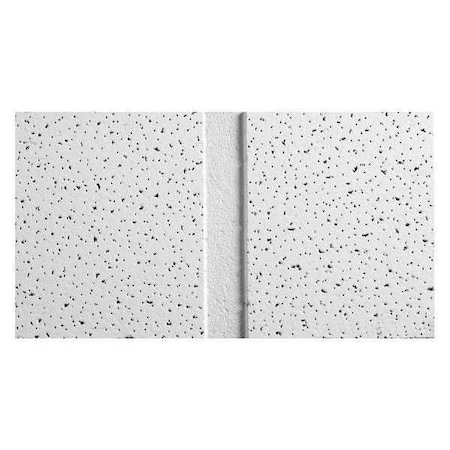 ARMSTRONG WORLD INDUSTRIES Fine Fissured Ceiling Tile, 24 in W x 48 in L, Angled Tegular, 15/16 in Grid Size, 10 PK 1761C