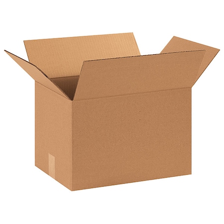 Zoro Select 15 in x 11 in x 11 in Shipping Box, Kraft, Corrugate, Single Wall, 32 ECT 22XK94