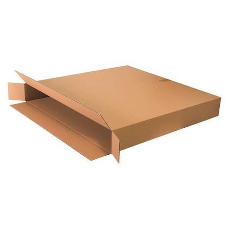 Zoro Select 40 in x 6 in x 36 in Shipping Box, Kraft, Corrugate, Single Wall, 44 ECT 22XL89