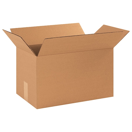 Zoro Select 17 in x 10 in x 10 in Shipping Box, Kraft, Corrugate, Single Wall, 32 ECT 22XL05
