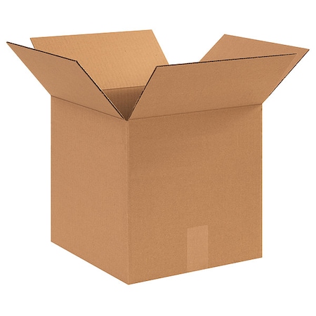 Zoro Select 13 in x 13 in x 13 in Shipping Box, Kraft, Corrugate, Single Wall, 44 ECT 55VM27