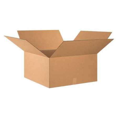 ZORO SELECT Heavy-Duty Boxes, 24" x 24" x 12", Kraft, 10/Bundle 22XM64