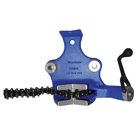 Westward Bench Chain Vise, Top Screw, 1/4 to 6 in 22XR04