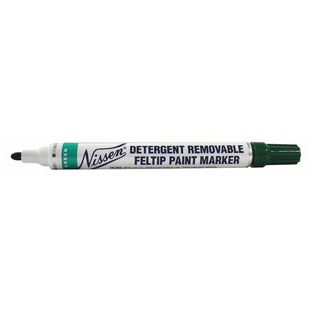 Nissen Paint Marker, Medium Tip, Green Color Family, Paint 06016