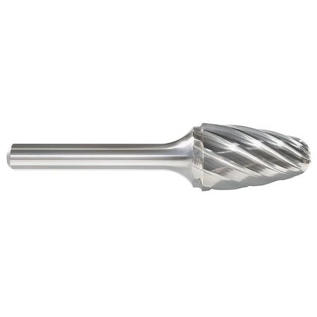 ZORO SELECT Carbide Bur, Tree, 1/2 In, 1/4 Shank 310-002513