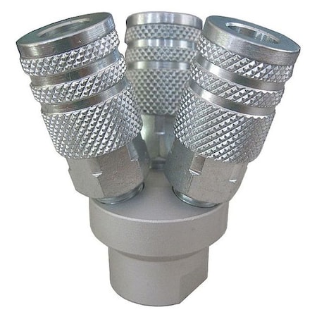 Speedaire Air Gun Manifold, 1/4 FNPT, Industrial 22YK99