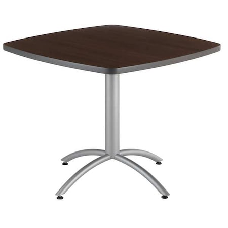 Iceberg Square CafÃ©Worksâ„¢ Table, Walnut - 36