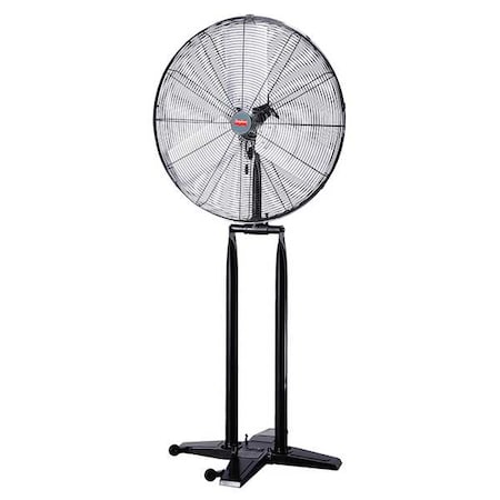 Dayton Light Duty Industrial Fan, Foldable Pedestal Mount, 30 in Blade Dia, 120V, 7,200/8,130 cfm 22YK17