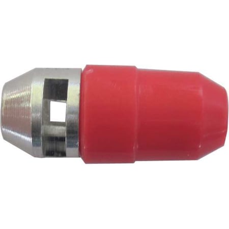Speedaire Air Gun Nozzle, Safety, 1/4 Inlet, Red 22YK61