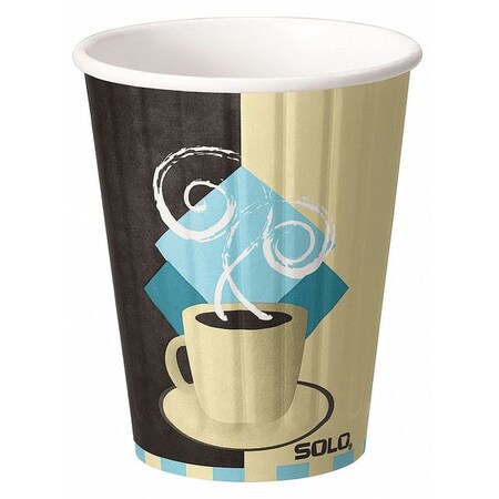 Solo Disposable Hot Cup, 12 oz., Beige, PK600 IC12-J7534