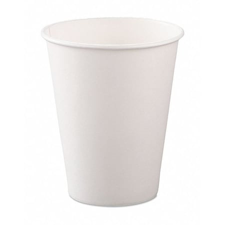 Solo Disposable Hot cup 8 oz. White, Paper, Pk1000 378W-2050