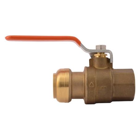 Sharkbite Ball Valve, DZR Brass, 1 in.sz. 22187-0000LF