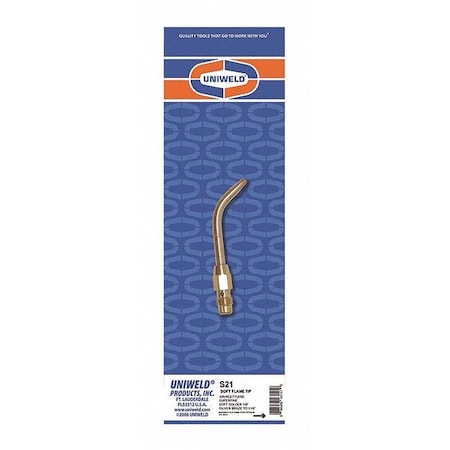 Uniweld Screw Connect, Soft Flame Tip, 1/16"-1/8" S21