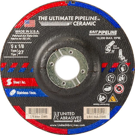 United Abrasives/Sait Abrasive Grinding Wheel 22445