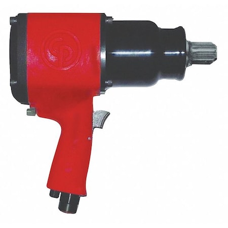 Chicago Pneumatic No 5 Spline Air Impact Wrench, Pistol Handle, Max Torque Reverse 2800 ft. lbf, 3500 RPM, 2-Jaws CP0611P-RLS