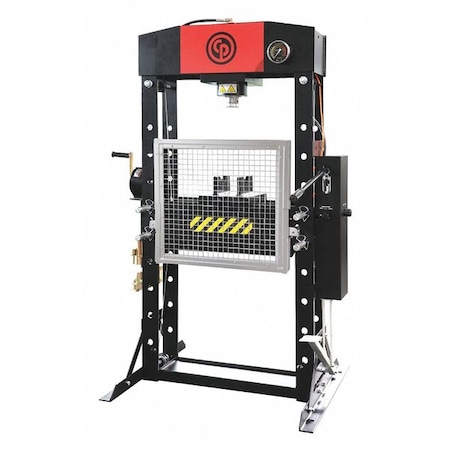 CHICAGO PNEUMATIC Air Pump Workshop Press, 50 Ton (50T), High Capacity, Durable, Robust Steel Frame CP86501