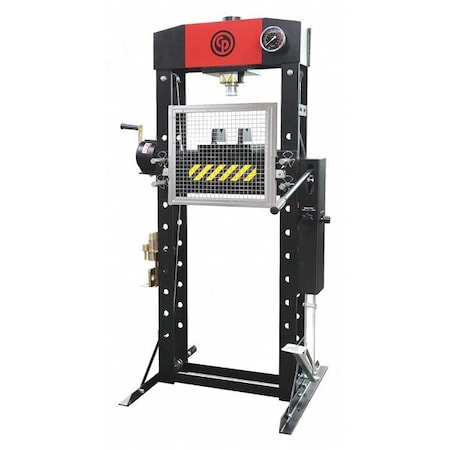 CHICAGO PNEUMATIC Air Pump Workshop Press, 30 Ton (30T), High Capacity, Durable, Robust Steel Frame CP86301