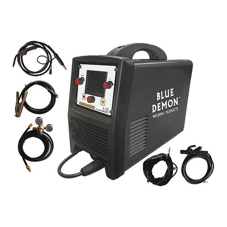 Blue Demon Mig/Stick/Tig Dual Voltage Inverter, 200A BLUEARC-TRIFECTA