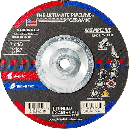 United Abrasives/Sait Abrasive Grinding Wheel 22547