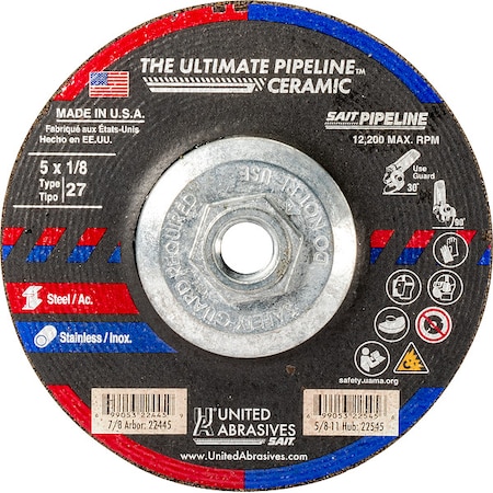 United Abrasives/Sait Abrasive Grinding Wheel 22545