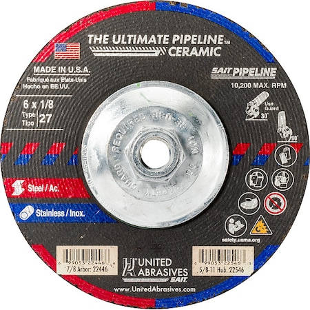 United Abrasives/Sait Abrasive Grinding Wheel 22546