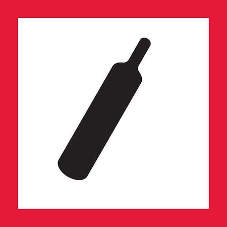 Ghs Safety Pictogram, Black/Red, Self Adhesive Vinyl, GHS1267 GHS1267